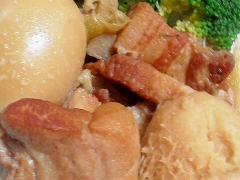 サトイモと豚バラの角煮